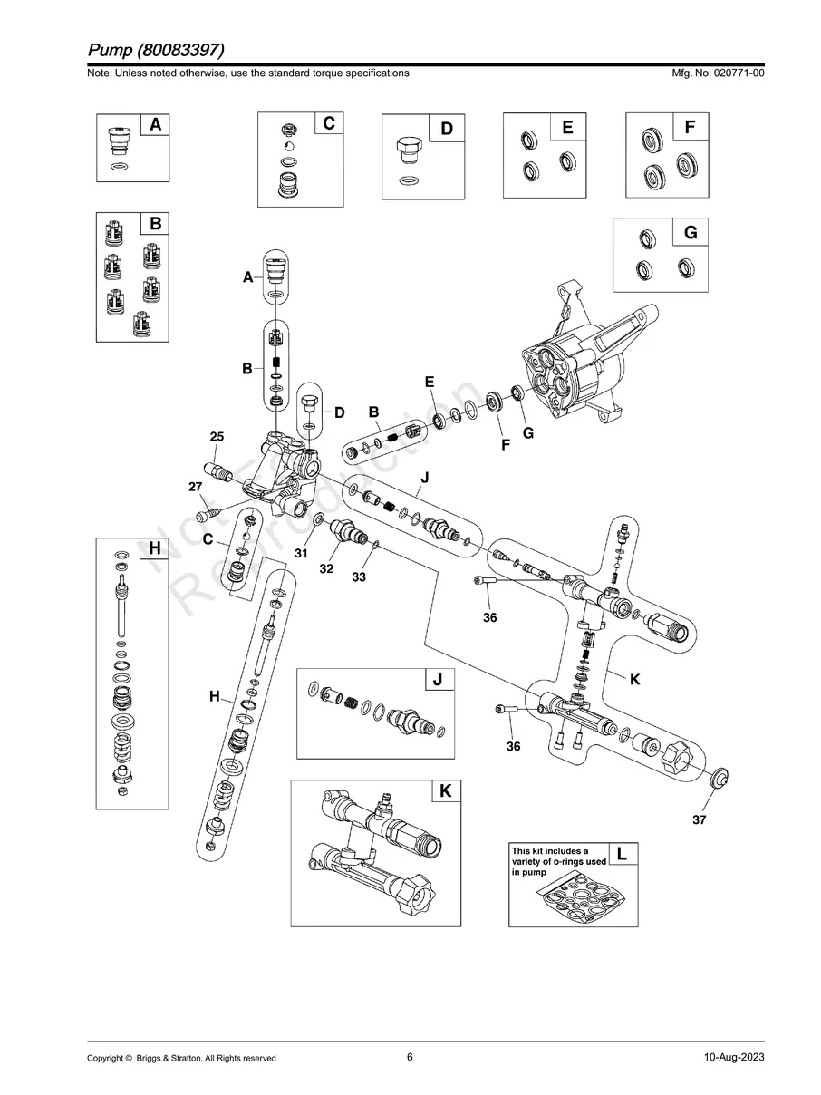 BRIGGS AND STRATTON, 020771-00, IPL.6